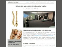 Tablet Screenshot of osteopathe-lille-centre.fr